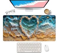 Heart Large Mouse Mat 1000x500x3mm, Beach Gaming Mouse Pad XXL Y-8626
