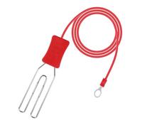 "Heart" Lead Electric Fence Energiser Live for Horses Solar Electric Fence Lead Wire Connectors Not Easy to Break Long Lasting for Enhancing The Security of Courtyards Gardens 125cm Red