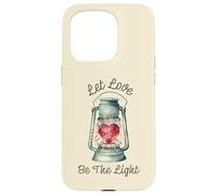 Heart Let Love Be Light For Kindness Shine Bright Valentine Case for iPhone 15 Pro
