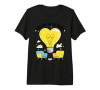 Heart Light Bulb Therapy Counseling Session Idea Premium T-Shirt