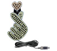 Heart Light Car Decoration, Dynamic Connecting Ambient Lamp, Vehicle Windshield Window Ornament, Romantic Night Light Accessory, Cruscot Decoration