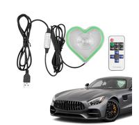 Heart Light, Heart Neon Light, Romantic Car Lamp, Peaceful Nighttime Radiant, Color-Changing Effect, Pink, For Home, Dashboard, Holiday, Date, Gathering, Entryway, Trunk, Night, Proposals,