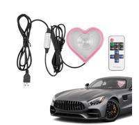 Heart Light Neon Lighting Automotive Decoration Window Trunk | Heart-Shaped Window Atmosphere Light Home Entryway Car Interior Truck Dashboard Night Date Holiday Proposals Led Light pink