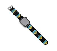 Heart Love Peace Ukraine Silicone Watch Band Replacement Watch Straps Adjustable Sport Wristband for Women Men 42mm/44mm