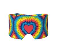 Heart Love Rainbow Tie Dye, Full Eye Covers Light Blocking Eye Mask Sleep Eye and Ear Muffs