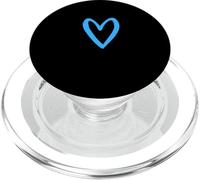 Heart Love Retro Vintage Tiny Blue Heart Valentine's Day PopSockets PopGrip for MagSafe
