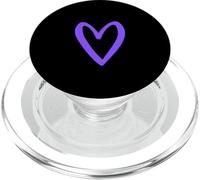 Heart Love Retro Vintage Tiny Purple Heart Valentine's Day PopSockets PopGrip for MagSafe