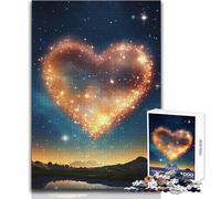 Heart Made Of Stars 1000 Piece Puzzle For Adults Play And Learn Smart Activity Unique Heartfelt Celebration Gift Size 38x52cm