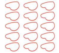 Heart Magic Rubber Bands 50pcs Red Plastic Trick Props | Stage Performance, Shows and Gatherings, Exceptional Elasticity, Simple Use, Practical Knot Creation