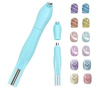 Heart Magnet for Cat Eye Gel Polish,3-in-1 Heart Shape Round Line Shape Nail Art Magnet Pen,Detachable and Easy to Operate,for DIY Nails Salon Decoration (Green)