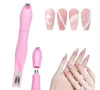 Heart Magnet for Cat Eye Gel Polish, 3-in-1 Multifunctional Wand Heart Shape Round Line Shape Nail Art Magnet Pen Magnetic Nail Art Tool for DIY Nails Salon Decoration