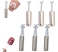 Heart Magnet for Cat Eye Gel Polish - Rabbit Shape Heart Cat Eye Magnet for Nails, Reusable Lightweight Wand for Professional & DIY Manicure (6pcs)