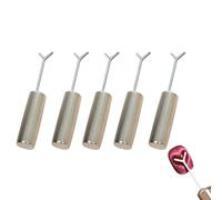 Heart Magnet for Cat Eye Gel Polish, with Y-Shaped Guide, Cat Eye Magnetic Nail Art Tool Set, Multifunctional Heart Cat Eye Magnet for Nails, DIY Manicure Kit for Nail Art Salon and Home (5pcs)