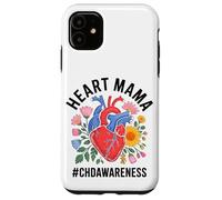Heart Mama CHD Awareness CHD Warrior Women Mother's Day Case for iPhone 11