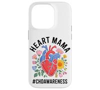 Heart Mama CHD Awareness CHD Warrior Women Mother's Day Case for iPhone 14 Pro