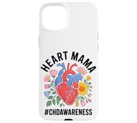 Heart Mama CHD Awareness CHD Warrior Women Mother's Day Case for iPhone 15 Plus