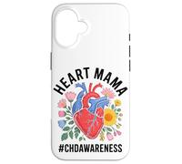 Heart Mama CHD Awareness CHD Warrior Women Mother's Day Case for iPhone 16