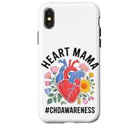 Heart Mama CHD Awareness CHD Warrior Women Mother's Day Case for iPhone X/XS