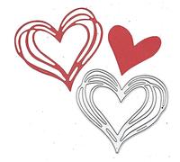 Heart Metal Cutting Die, Stencil, Love, Die Cutter, Card Making, Scrapbooking, Paper Crafts, 6.5 cm x 6.5 cm Die Size, C3