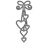 Heart Metal Cutting Dies Handmade Projects Art Creation Supplies for Birthday Greeting Card Decor Metal Cutting Dies for Card Making