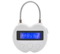 Heart Metal Timer Lock 99 Hours Electronic Timed Lock Compact Padlock USB Rechargeable with LCD Display Self-Regulation Anti-Addiction for Students Timer, Time, Timed Lockbox