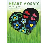 HEART MOSAIC. Butterfly trip.: Black background. Adult Color by number book. Activity Coloring Book for Adults Relaxation and Stress Relief.: 2 (HEART MOSAIC SERIES)