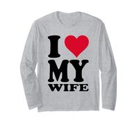 Heart Motif with German Text Ich Liebe Meine Ehefrau Long Sleeve T-Shirt