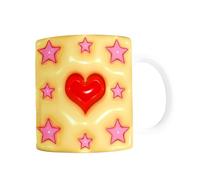 Heart Mug Coffee 3d - 400ml Creative Porcelain Mug For Valentine's Day - Decorative Drink Mug Perfect For Coffee, Tea, Hot Drinks - Ideal Love Gift