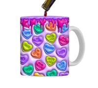 Heart Mug Coffee 3d - 400ml Creative Porcelain Mug For Valentine's Day - Decorative Drink Mug Perfect For Coffee, Tea, Hot Drinks - Ideal Love Gift