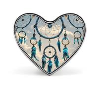 Heart Native Dream Catcher Brooch Classic Mini Pin 1 Inch Aluminum Alloy Lapel Pin Personalized Button Badge for Backpack Hat Suit Jacket Clothing Decoration