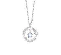 Heart Necklace Clasp Simple Heart Shaped Splicing Couple Heart Necklace Europe and The States Border Holding Love Pendant Necklace Enamel Pendant Chains with Initials for Men (Silver, One Size)