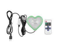 Heart Neon Sign - Heart-Shaped Atmosphere Light,Neon Lighting Automotive Interior Decoration for Window Dashboard Night Truck Proposals Date Trunk Gathering Entryway Holiday