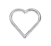 Heart Nose Hoop Nose G23 For Earrings Hoops Single Piercing Rings Studs Punk Jewel Septum Jewelr Heart Hoop