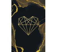 Heart Notebook Journal: Beautiful Black Gold Heart design Notebook with 120 pages to write your manifesting notes, intentions, goals and desires. Gift ... Daily Journal. Positive Affirmations. Diary