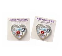 Heart Nurse Hug 2D Acrylic Encouragement Keepsakes Portable Inspirational Card for Gifting and Decoration Acrylic Card