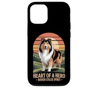 Heart of a Hero - Rough Collie Spirit Vintage Design Case for iPhone 12/12 Pro
