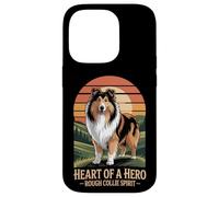 Heart of a Hero - Rough Collie Spirit Vintage Design Case for iPhone 14 Pro