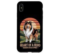 Heart of a Hero - Rough Collie Spirit Vintage Design Case for iPhone XS Max