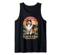 Heart of a Hero - Rough Collie Spirit Vintage Design Tank Top