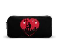 Heart of A Lineman Printed Pencil Case Cute Pen Pouch Cosmetic Bag Pecil Box Organizer for Travel Office