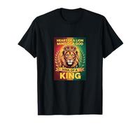 Heart of a Lion, Mind of a God, Soul of a King - Powerful T-Shirt