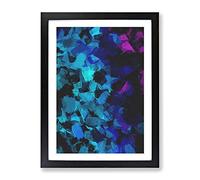 Heart Of Gold Abstract Framed Print | A4 Black Framed Wall Art | Ready to Hang | Abstract Fantasy Picture | Living Room Bedroom Lounge Office