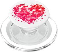 Heart of Many Tiny Hearts Love Valentines PopSockets PopGrip for MagSafe