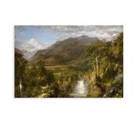 Heart of The Andes, 1859 Poster Canvas Poster Bedroom Decor Landscape Decor Gift 16x24inch(40x60cm)