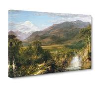 Heart Of The Andes By Frederic Edwin Church Canvas Print | Gallery Wrapped 30mm Frame Wall Art | 20x14 inches | Ready to Hang | Classic Cityscape Picture | Living Room Bedroom Lounge Office