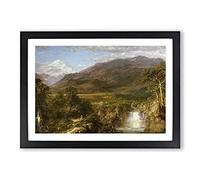 Heart of The Andes by Frederic Edwin Church Framed Print | A2 Black Framed Wall Art | Ready to Hang | Modern Religious Picture | Living Room Bedroom Lounge Office