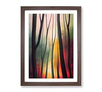 Heart Of The Forest Framed Print | A3 Walnut Framed Wall Art | Ready to Hang | Modern Landscape Picture | Living Room Bedroom Lounge Office