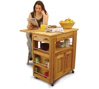 Heart Of The Kitchen Island Catskill Kitchen Trolley with Drop Leaf