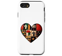 Heart of Unity and Strength Empowerment Patchwork Design Case for iPhone SE (2020) / 7/8