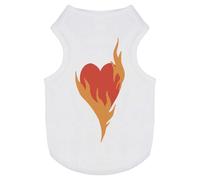 'Heart on Fire a Symbol of Passion' Pet Dog/Cat T-Shirt (PT00120416)